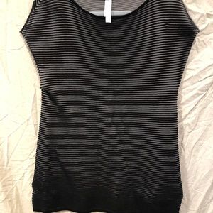 Black Marla Wynne Textured Sweater Shirt